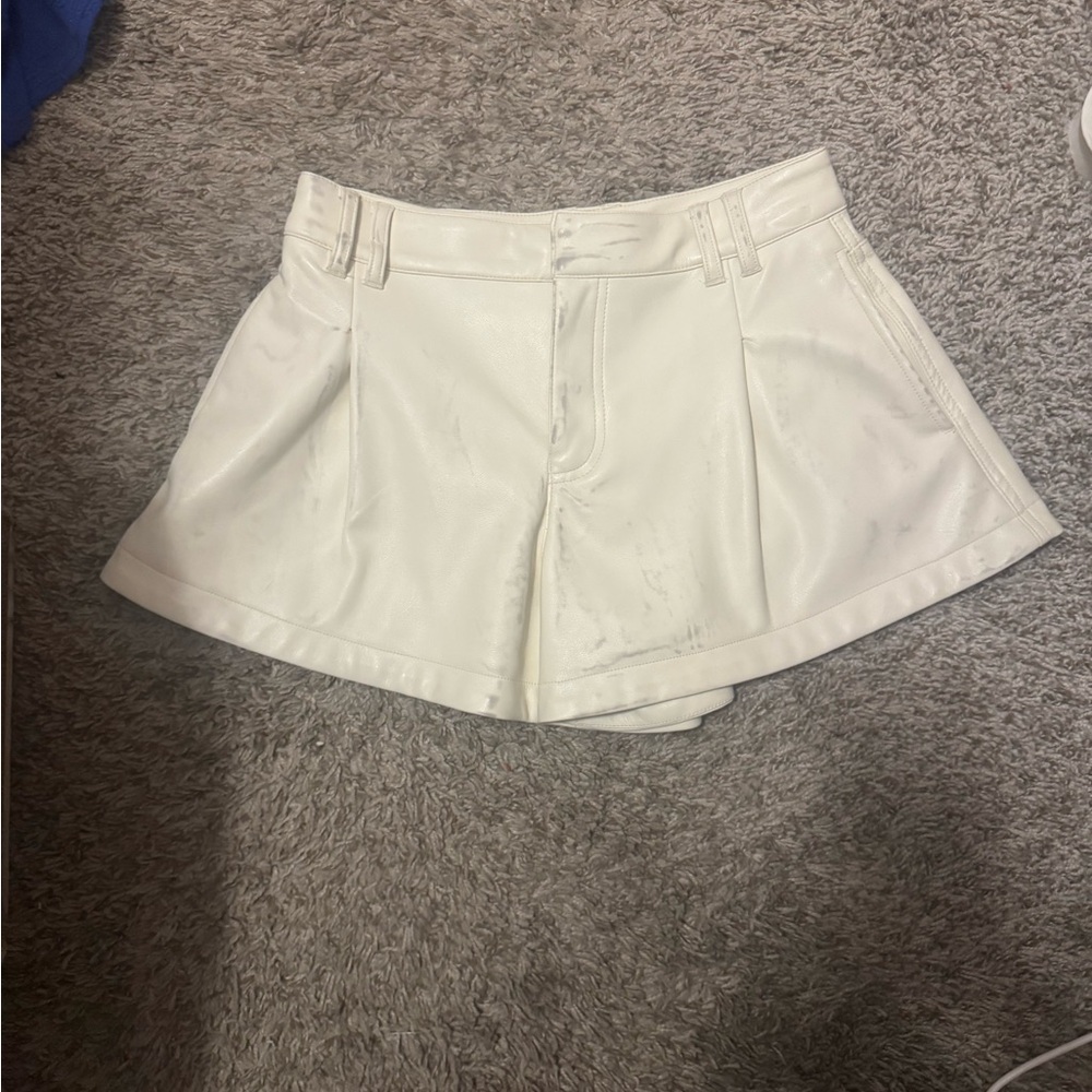 Free people faux leather shorts size 24